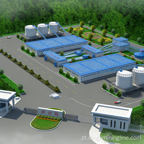Capacidade da planta de processamento de calcário 2.500 a 3.000 TPH